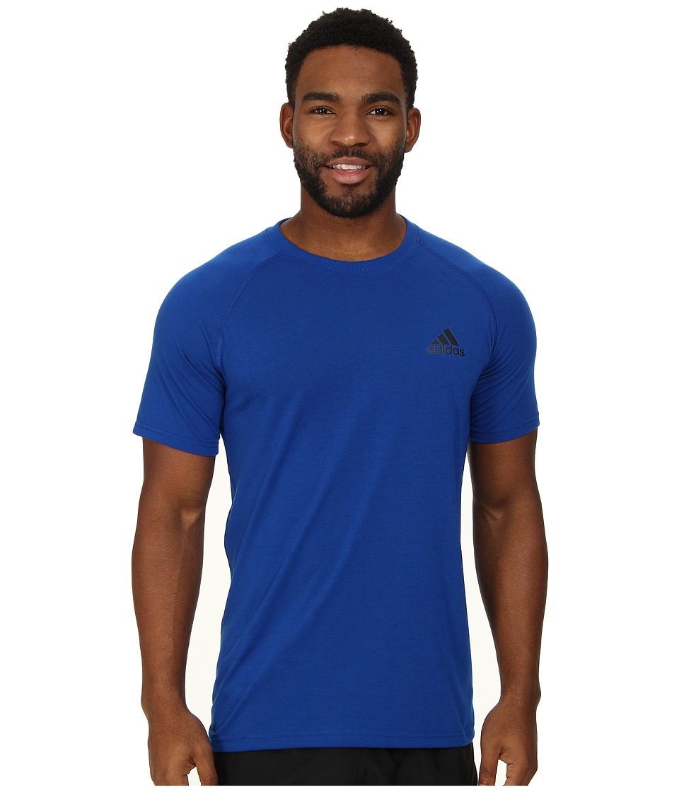 Adidas Performance Men'S Ultimate Short Sleeve Tee, X-Large, Collegiate Royal/Black (888164829916)