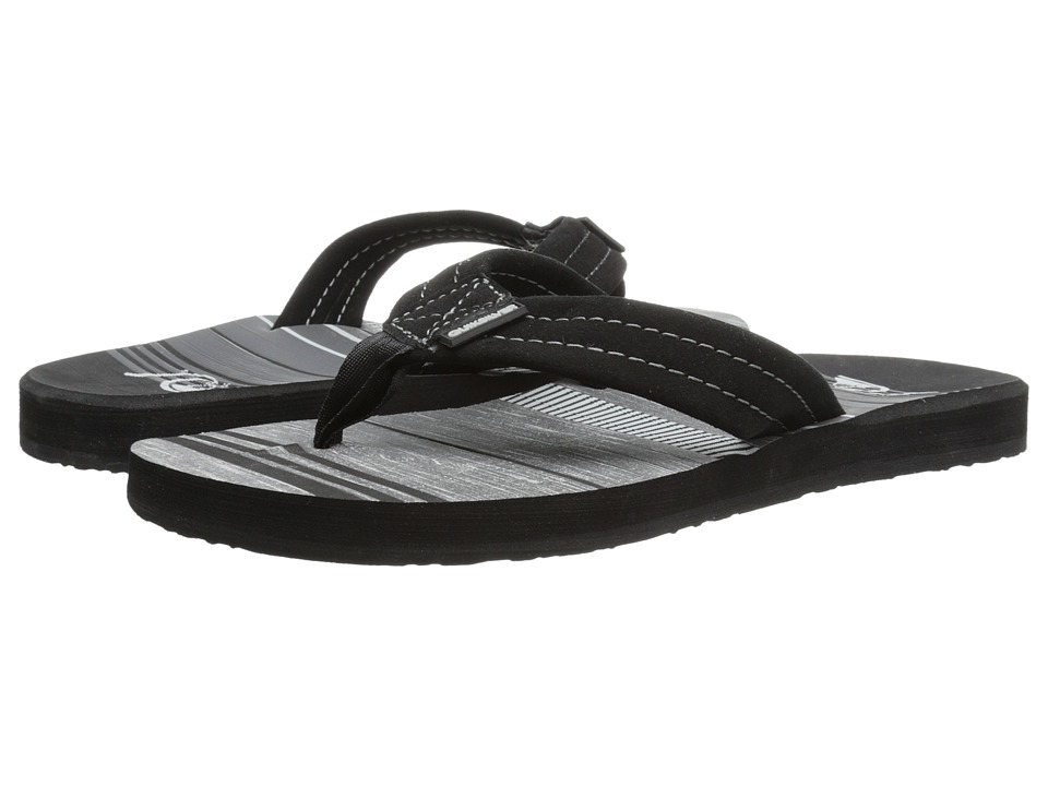 Quiksilver - Carver Suede Art (Black/Grey/Black) Men