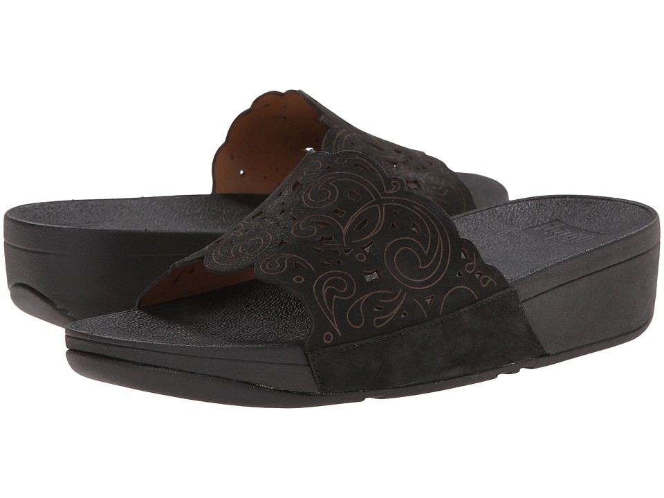 FitFlop Flora Slide (Black) Women