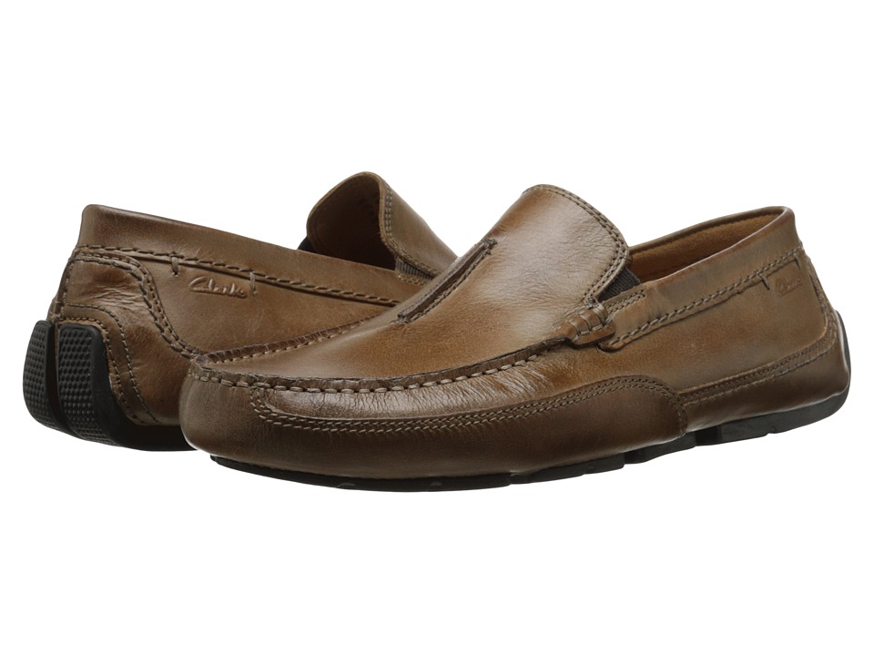 clarks mens tan shoes