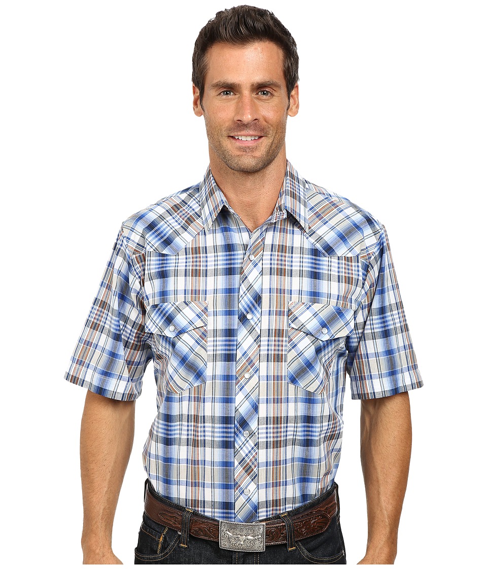 Western style short sleeve button-up for men
