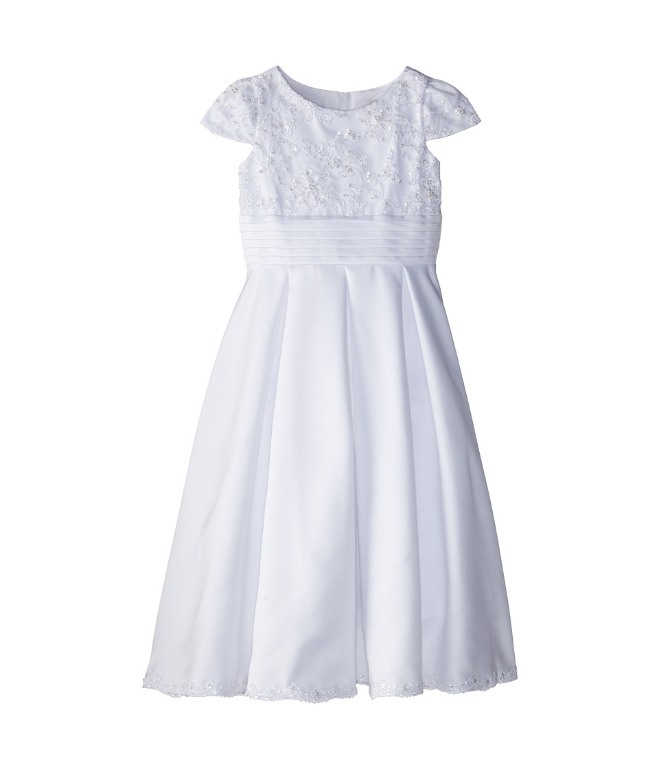 Us angels lace bodice box pleat dress store