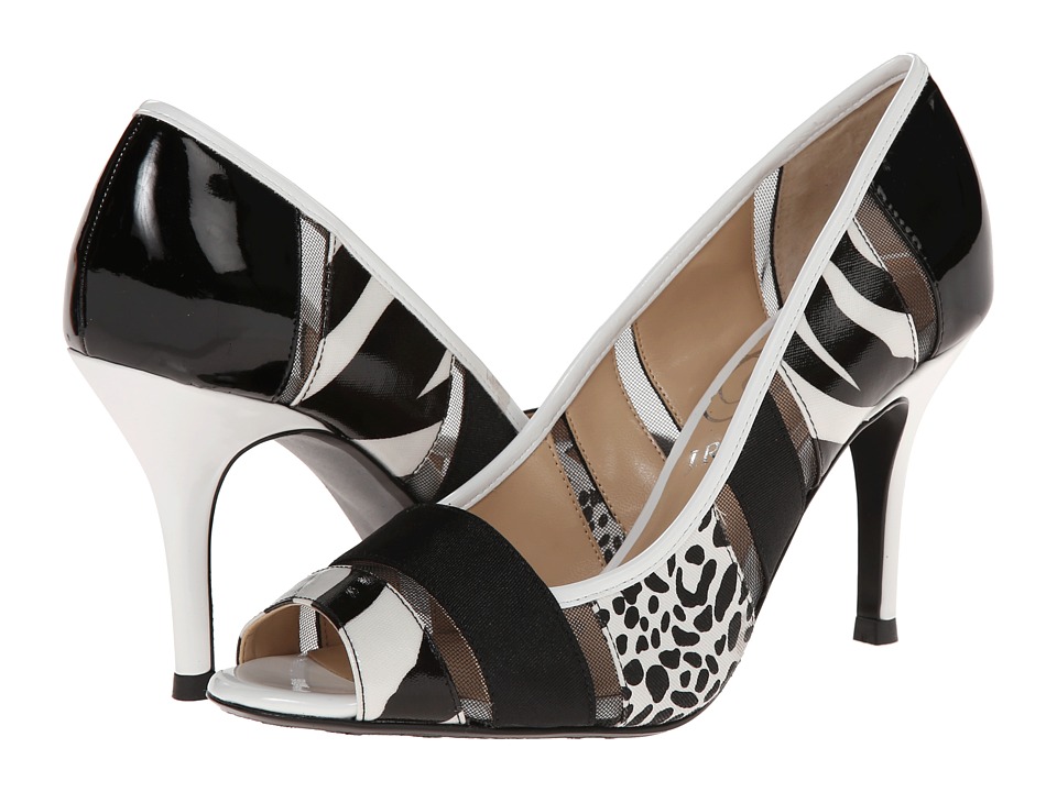black and white zebra print shoes