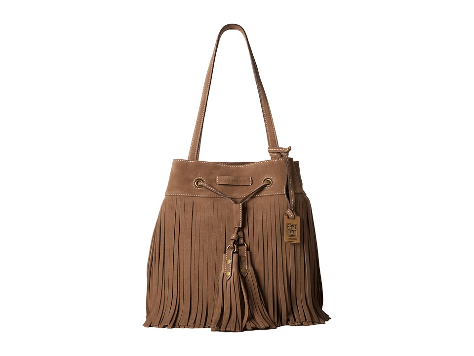 UPC 888542695225 product image for Frye - Heidi Fringe Bucket (Grey) Shoulder Handbags | upcitemdb.com
