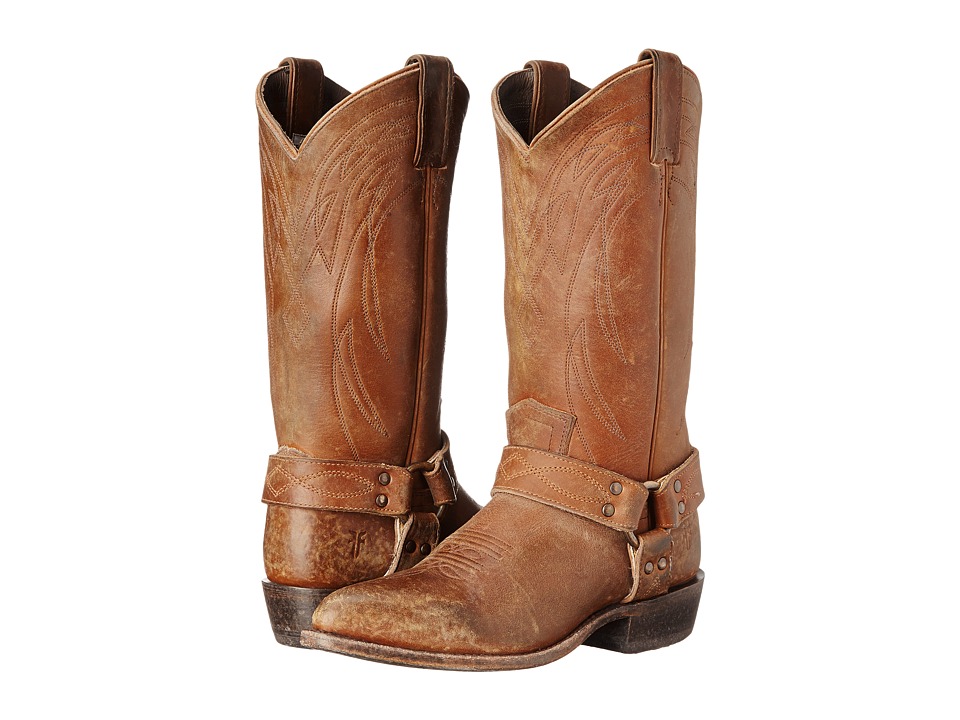 Frye Billy Harness (Whiskey Smooth Stonewash) Cowboy Boots