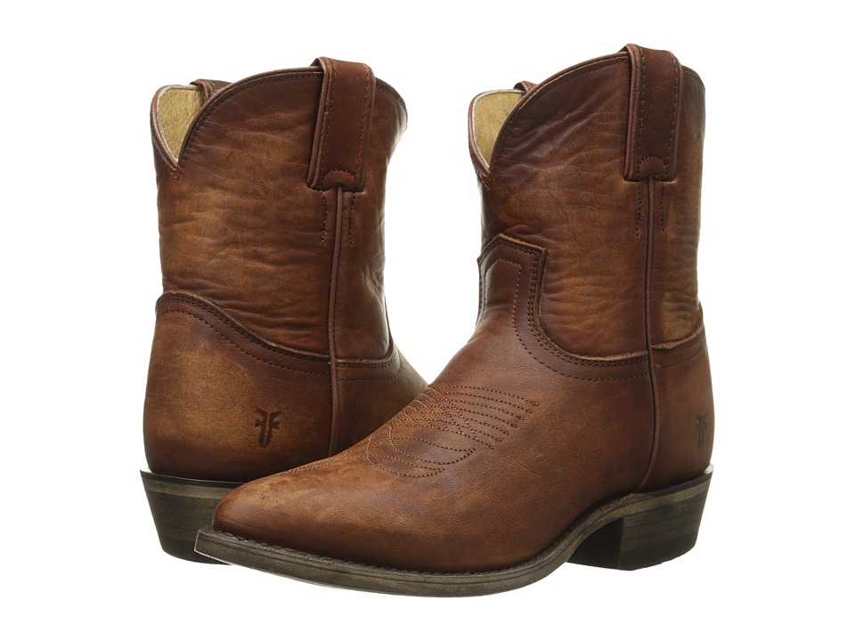 Frye Billy Short (Cognac Washed Oiled Vintage) Cowboy Boots