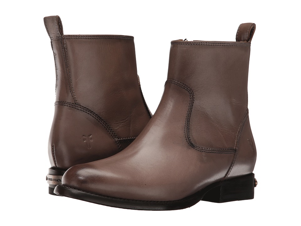 Frye Danielle Short (Grey Smooth Polished Veg) Cowboy Boots