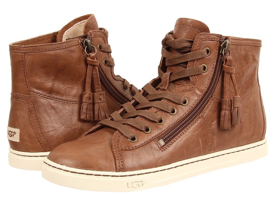 UPC 888855234050 Women s UGG Australia Blaney Tasseled High Top Sneaker Size 5.5 M Brown upcitemdb