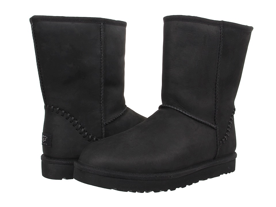 black leather uggs sale