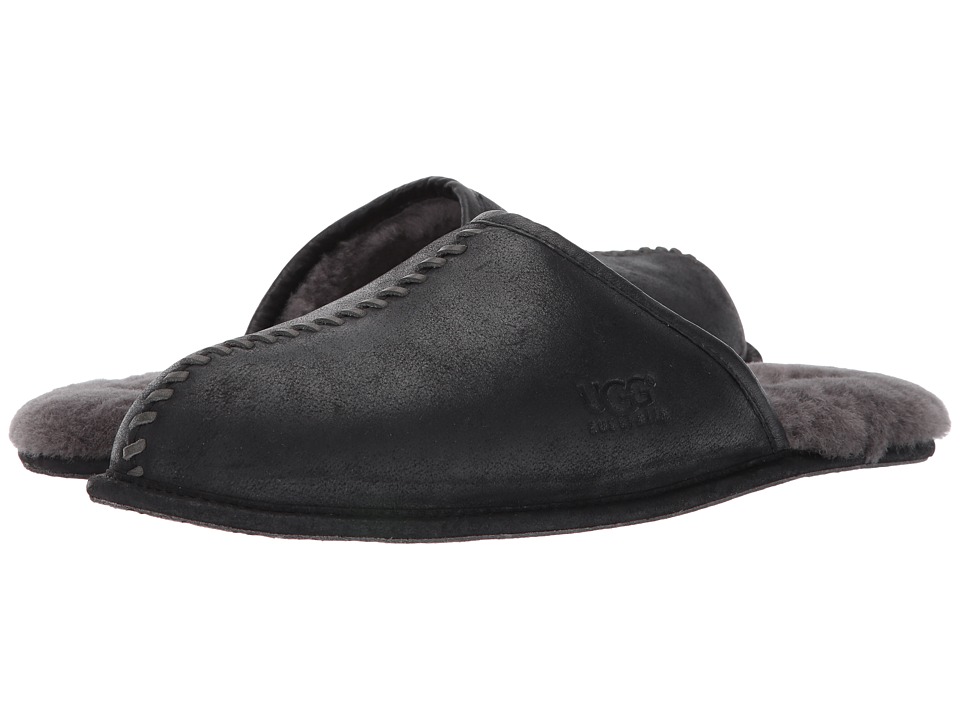 UGG Scuff Deco (Black Leather) Men