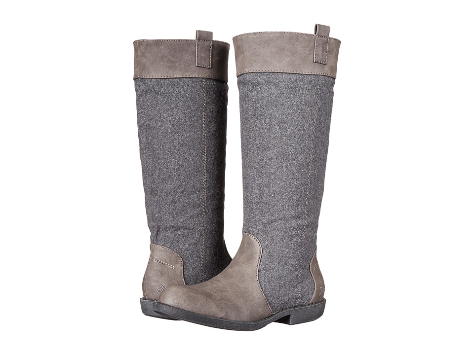 Blowfish Amble (Grey Texas PU/Two-Tone Flannel) Women