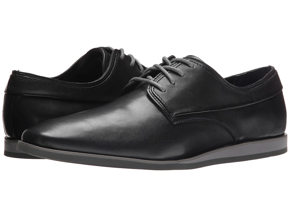 calvin klein men's kellen textured leather oxfords