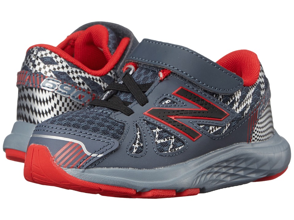New Balance Kids 690v4 (Infant/Toddler) (Grey/Red) Boys Shoes
