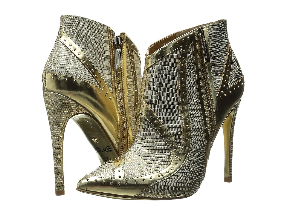 Just Cavalli Studded Bootie (Gold) Women