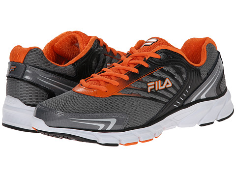fila black and orange shoes