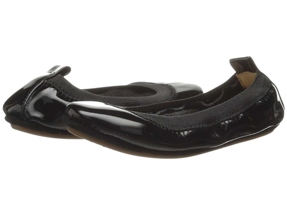 Yosi Samra Kids Sammie Super Soft Ballet Flat (Toddler) (Black Patent Leather) Girls Shoes