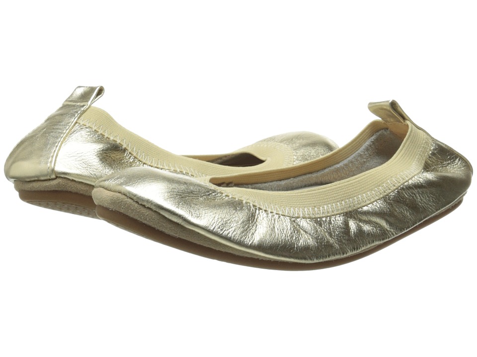 Yosi Samra Kids Sammie Super Soft Ballet Flat (Toddler) (Gold Metallic Leather) Girls Shoes