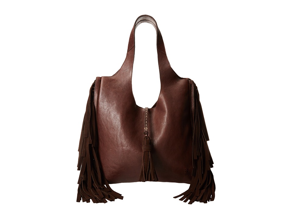 UPC 889655004829 product image for Frye - Farrah Fringe Bag (Dark Brown Buffalo Leather) Top-handle Handbags | upcitemdb.com