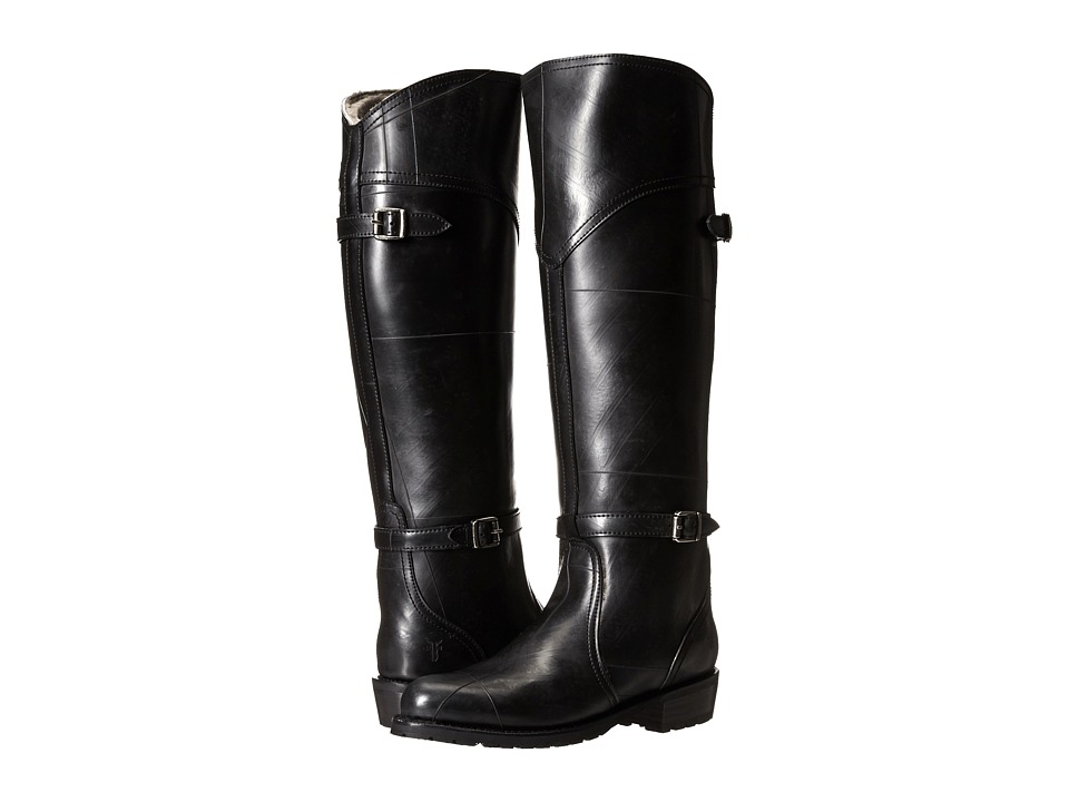 Frye Dorado Lug Riding (Black Recycled Rubber/Shearling) Women