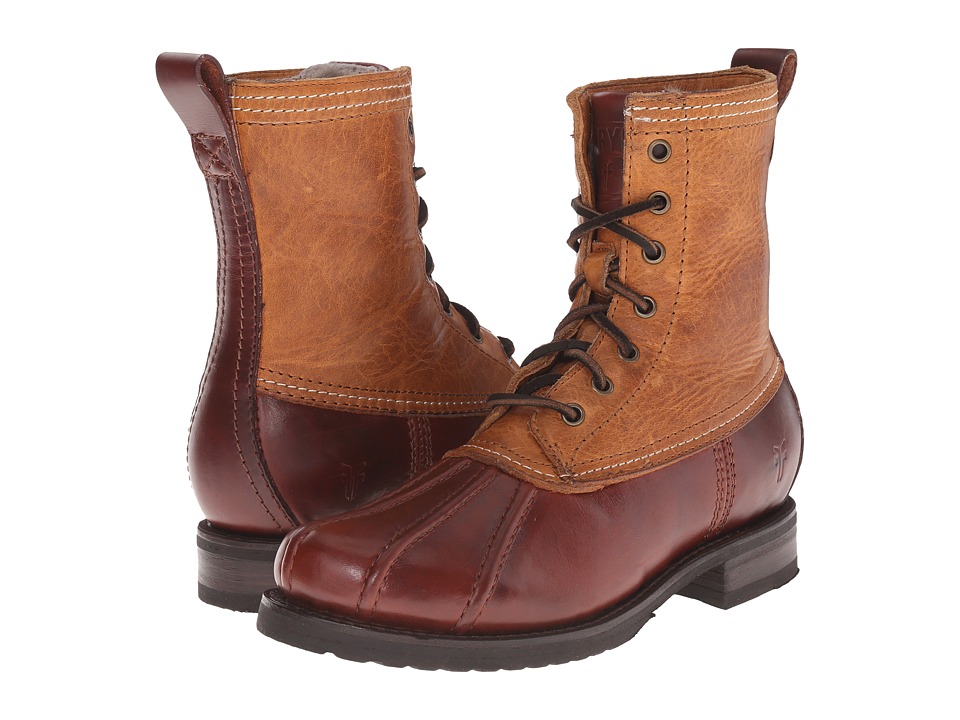 Frye Veronica Duck Boot (Cinnamon Multi Smooth Pull Up/Oiled Vintage) Women