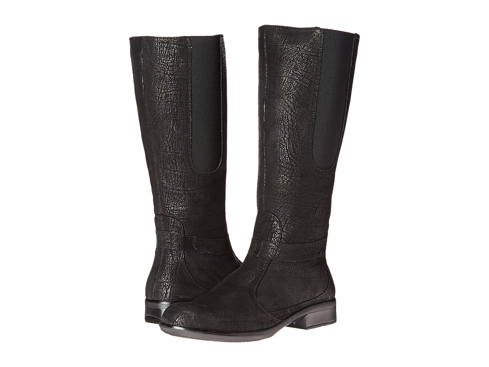 Naot Viento (Black Crackle Leather) Women
