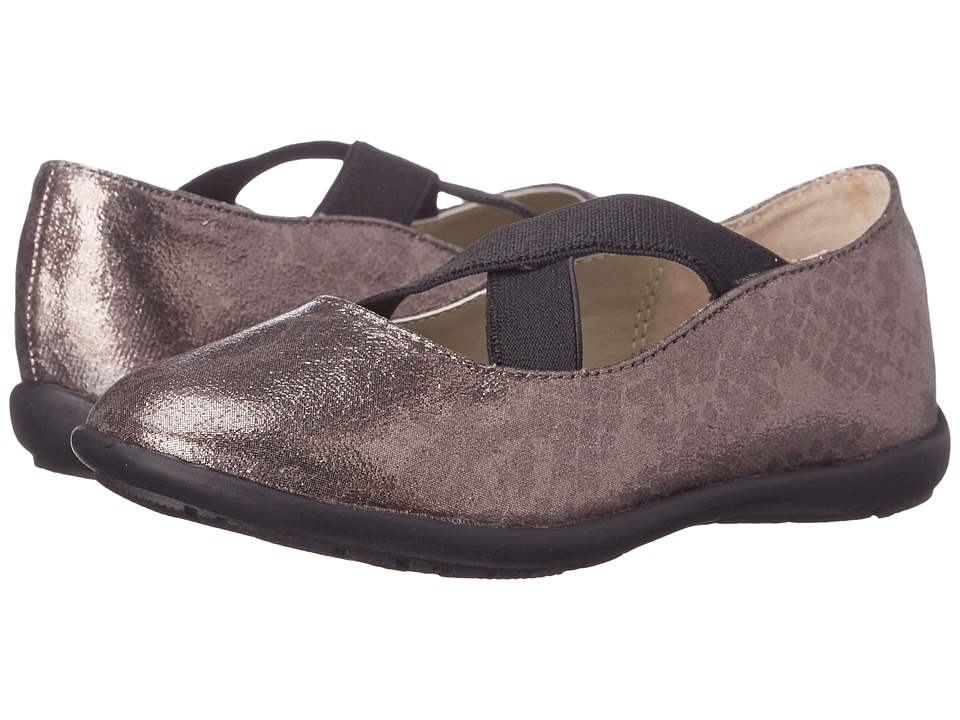Jumping Jacks Kids Sophia Balleto (Toddler/Little Kid/Big Kid) (Pewter Glitter/Black) Girls Shoes