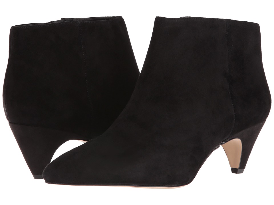 Sam Edelman Lucy Ankle Boot (Black Suede/Canvas 1) Women