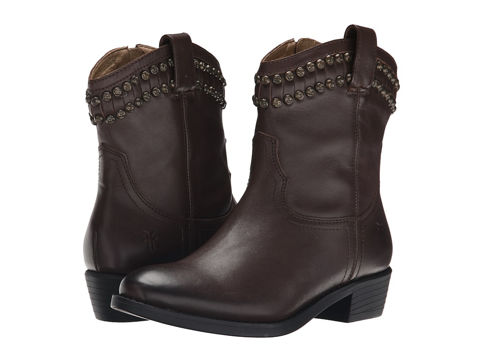 Frye Kids Diana Cut Stud (Little Kid/Big Kid) (Dark Brown) Girls Shoes