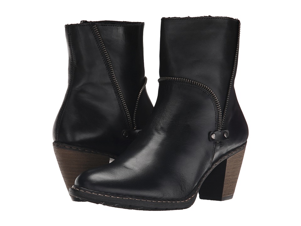 Rieker Z1554 (Black Cristallino/Black Fino) Women