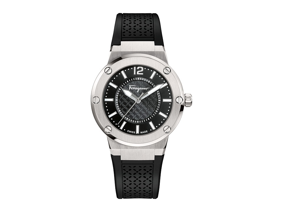 EAN 7630030504846 product image for Salvatore Ferragamo - F-80 FIG020015 (Stainless Steel/Black) Watches | upcitemdb.com