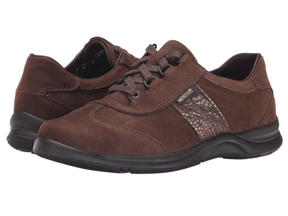 Mephisto Laser Chestnut Nubuck Pewter Raptor Womens Lace up casual Shoes Mephisto Laser Chestnut Nubuck Pewter Raptor Womens Lace up casual Shoes