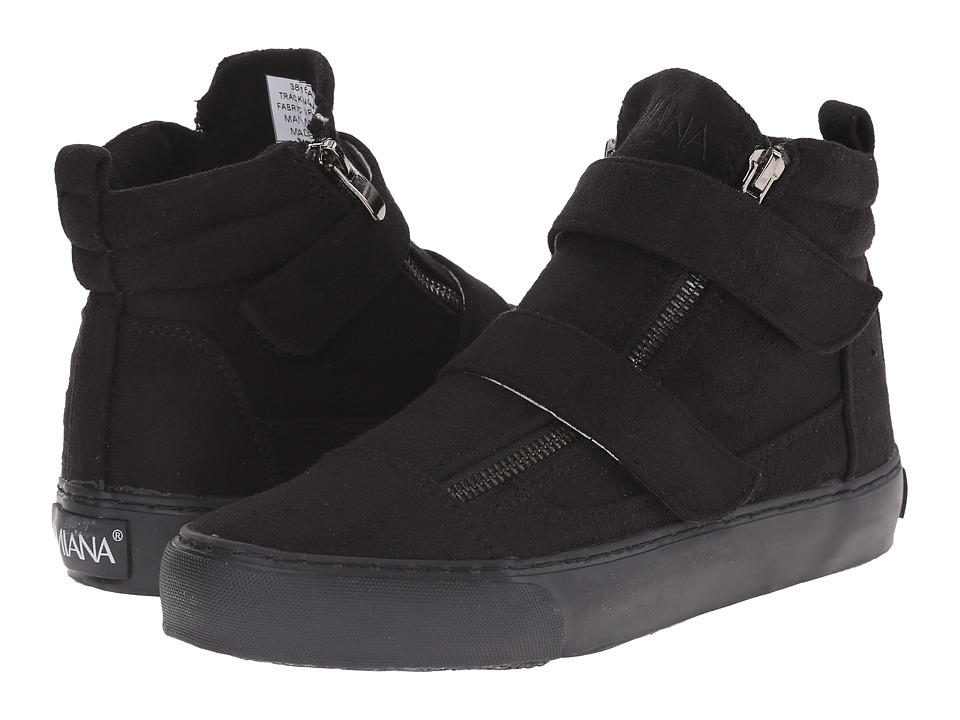 Amiana 15-A5358 (Little Kid/Big Kid/Adult) (Black Suede) Girl