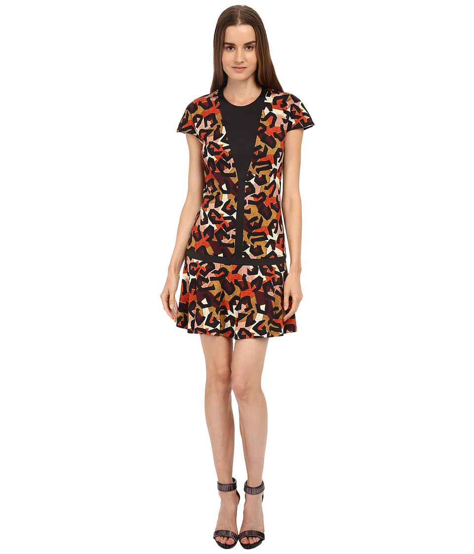 Just Cavalli Jersey Charlotte Cheetah Print Cap Sleeve Dress Just Cavalli Jersey Charlotte Cheetah Print Cap Sleeve Dress