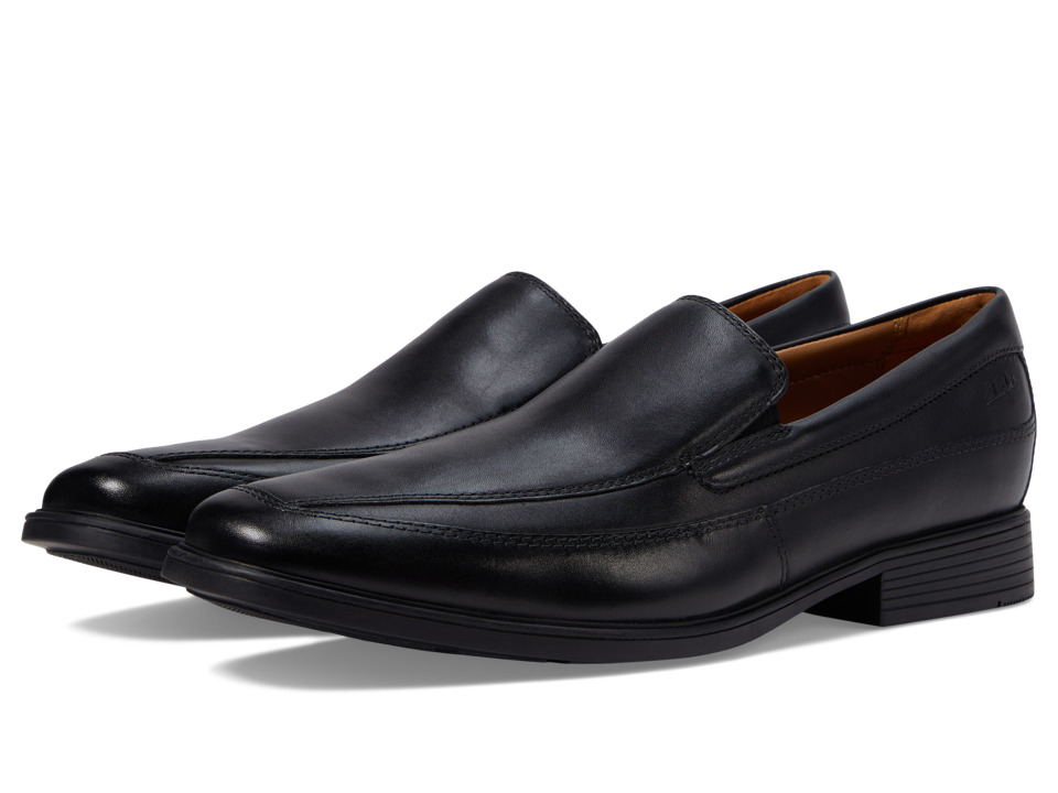 Clarks Tilden Walk Black Leather Mens Shoes Clarks Tilden Walk Black Leather Mens Shoes