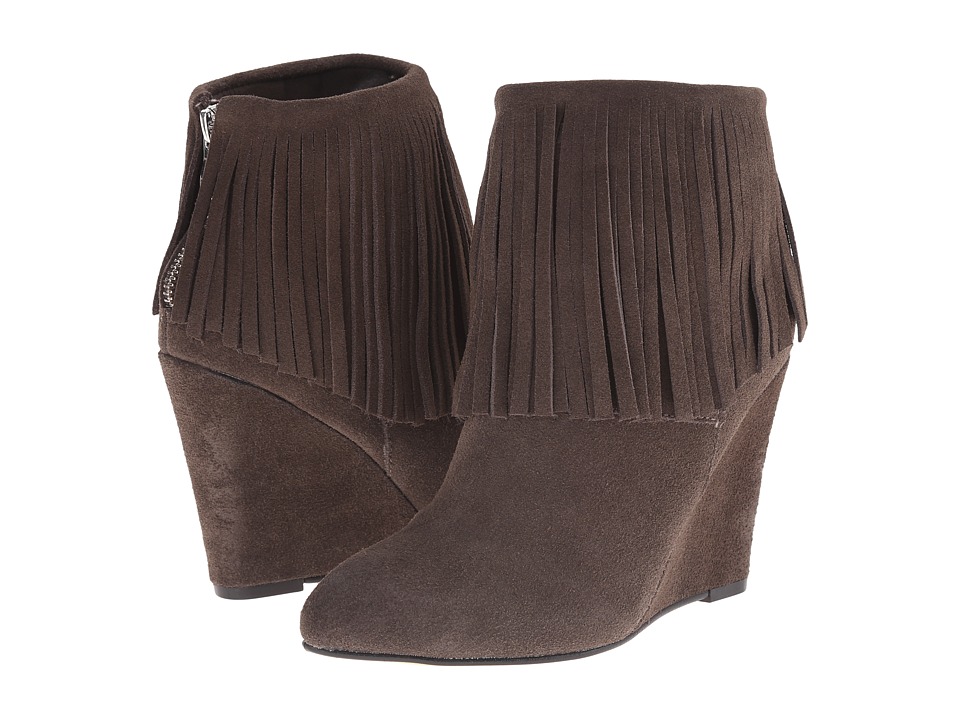 Chinese Laundry Arctic Fringe Wedge Bootie (Grey) Women