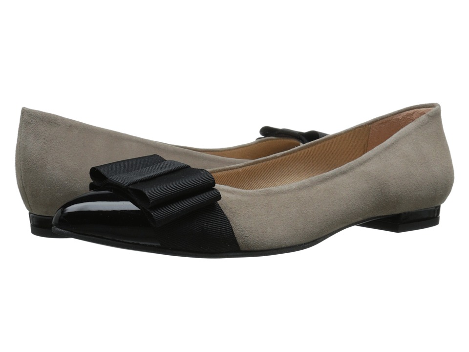 French Sole Onstage (Black Patent/Taupe Suede) Women