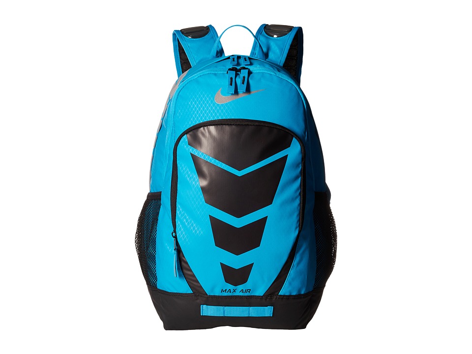 nike max air backpack blue and black