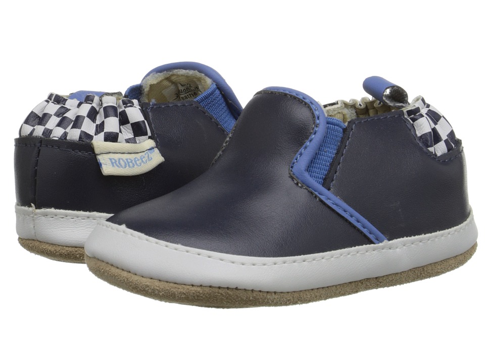 Robeez Stars Bars Mini Shoez (Infant/Toddler) (Navy) Boys Shoes