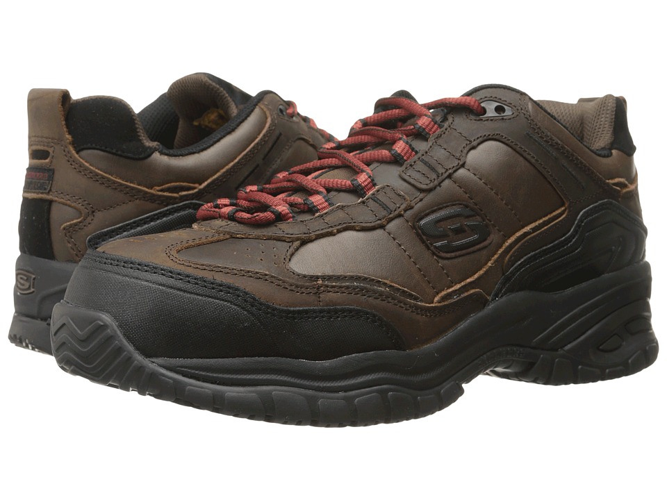 UPC 889110235898 product image for SKECHERS Work - Soft Stride - Constructer 2 (Chocolate) Men's Shoes | upcitemdb.com