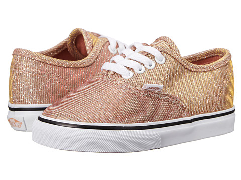 kids rose gold vans