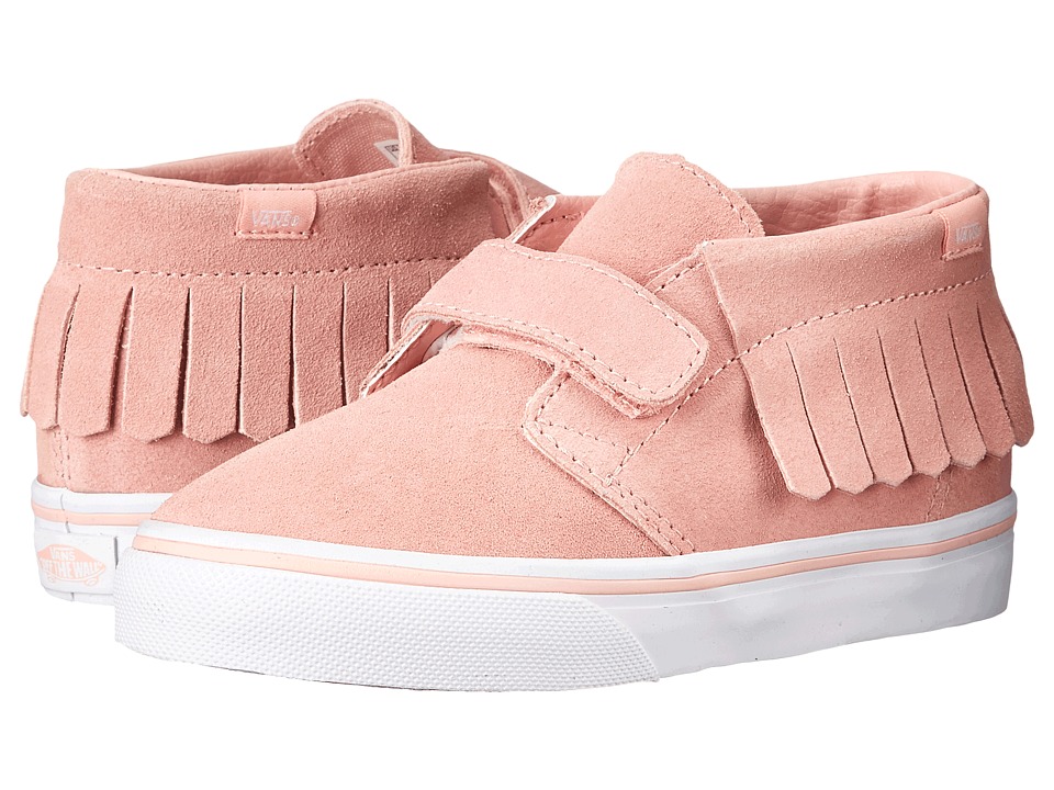 Vans Kids Chukka V Moc (Toddler) ((Suede) Blossom/True White) Girls Shoes