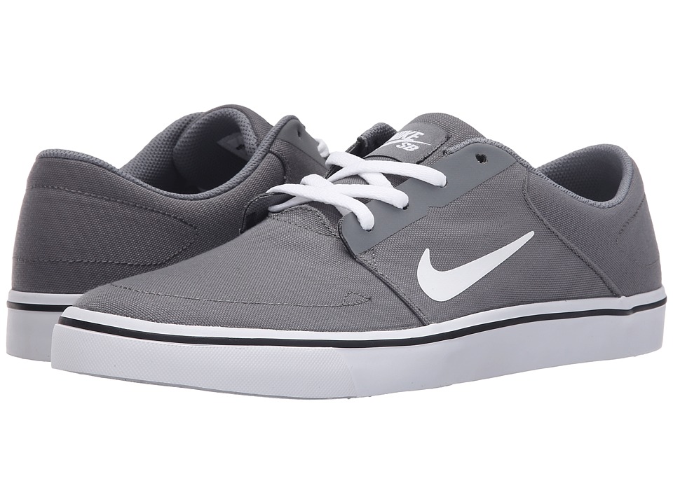 UPC 886066296157 Nike SB Portmore Canvas Cool Grey Black White Men s Skate Shoes upcitemdb