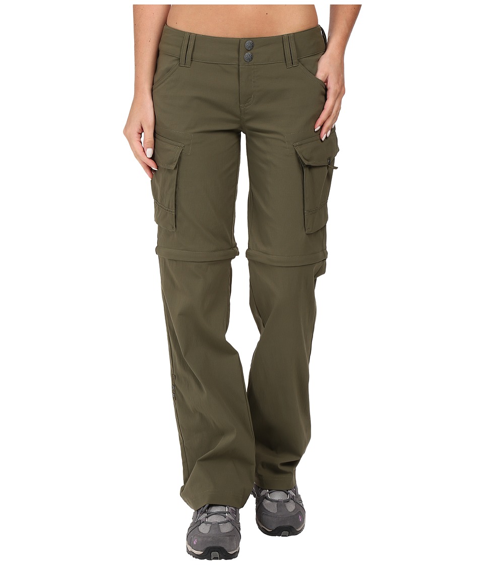Prana Sage Convertible Pants (Cargo Green) Women