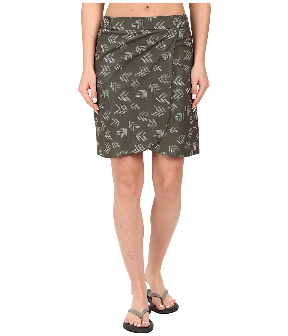 Toad&Co Whirlwind Skirt (Dark Moss Print) Women