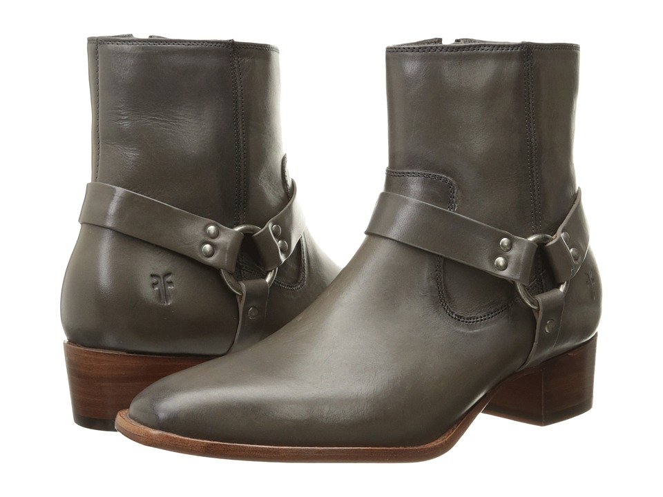 Frye Dara Harness Short (Charcoal Smooth Polished Veg) Women