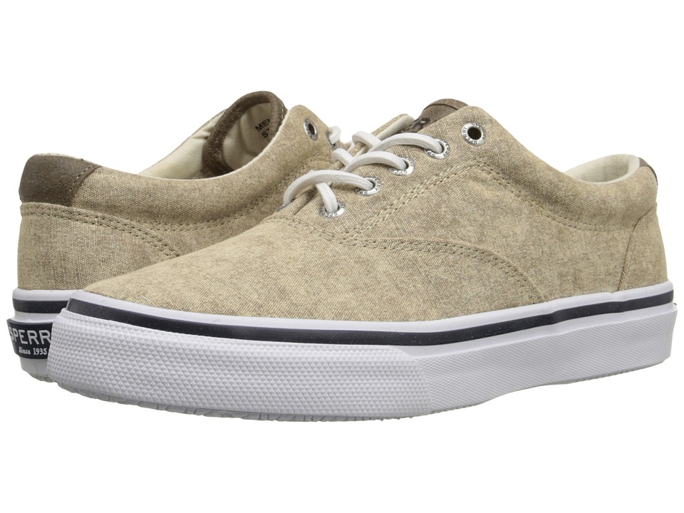 white and tan sperrys
