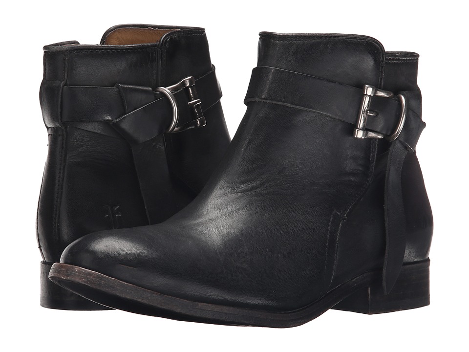 Frye Melissa Knotted Short (Black Polished Stonewash) Women