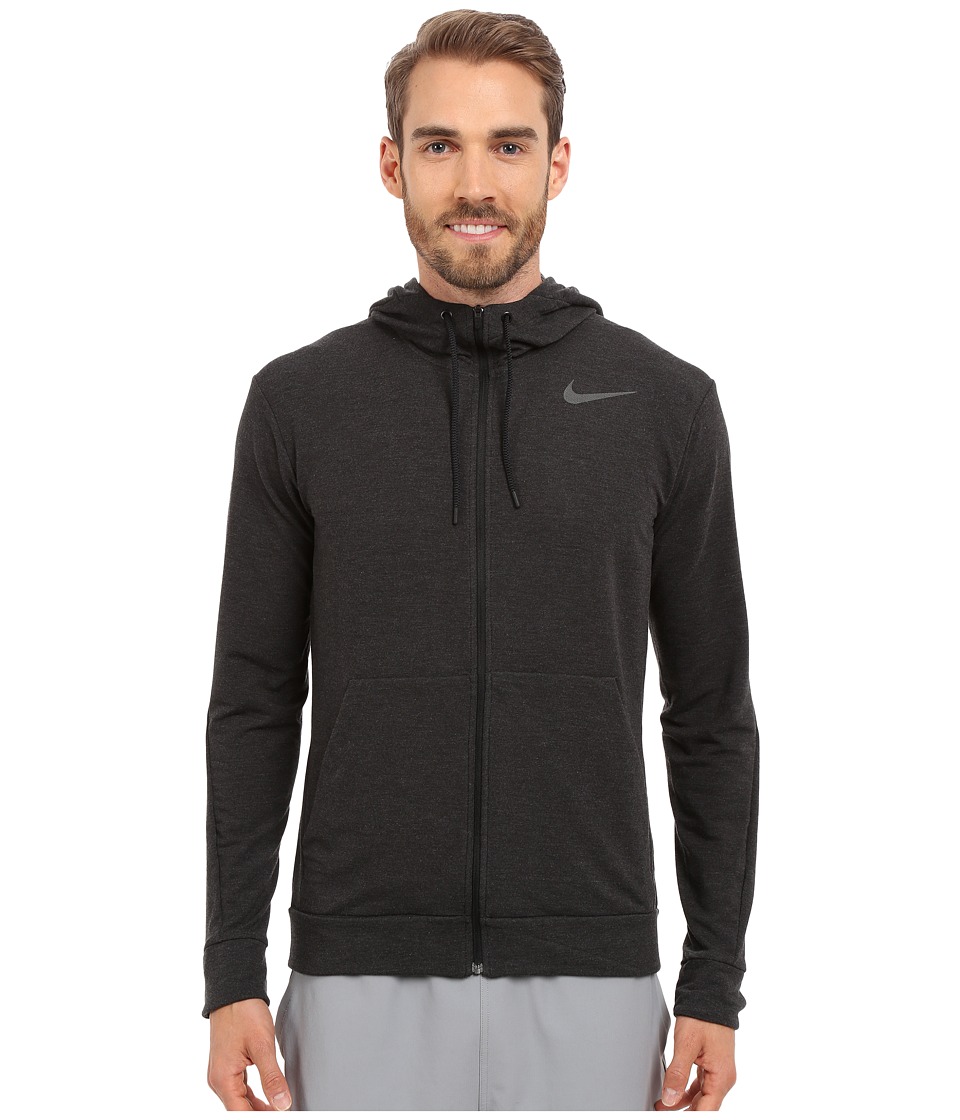 Nike Dri-FITtm Fleece Full-Zip Training Hoodie (Black/Black) Men