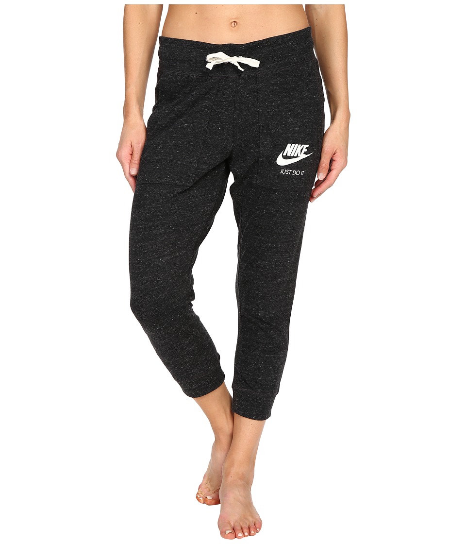 UPC 888410804452 - Nike - Gym Vintage Capris (Black/Sail) Women's Capri ...