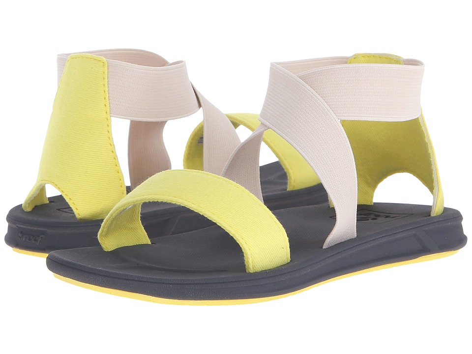 Reef Kids Little Reef Rover Hi (Infant/Toddler/Little Kid/Big Kid) (Yellow/Grey) Girls Shoes